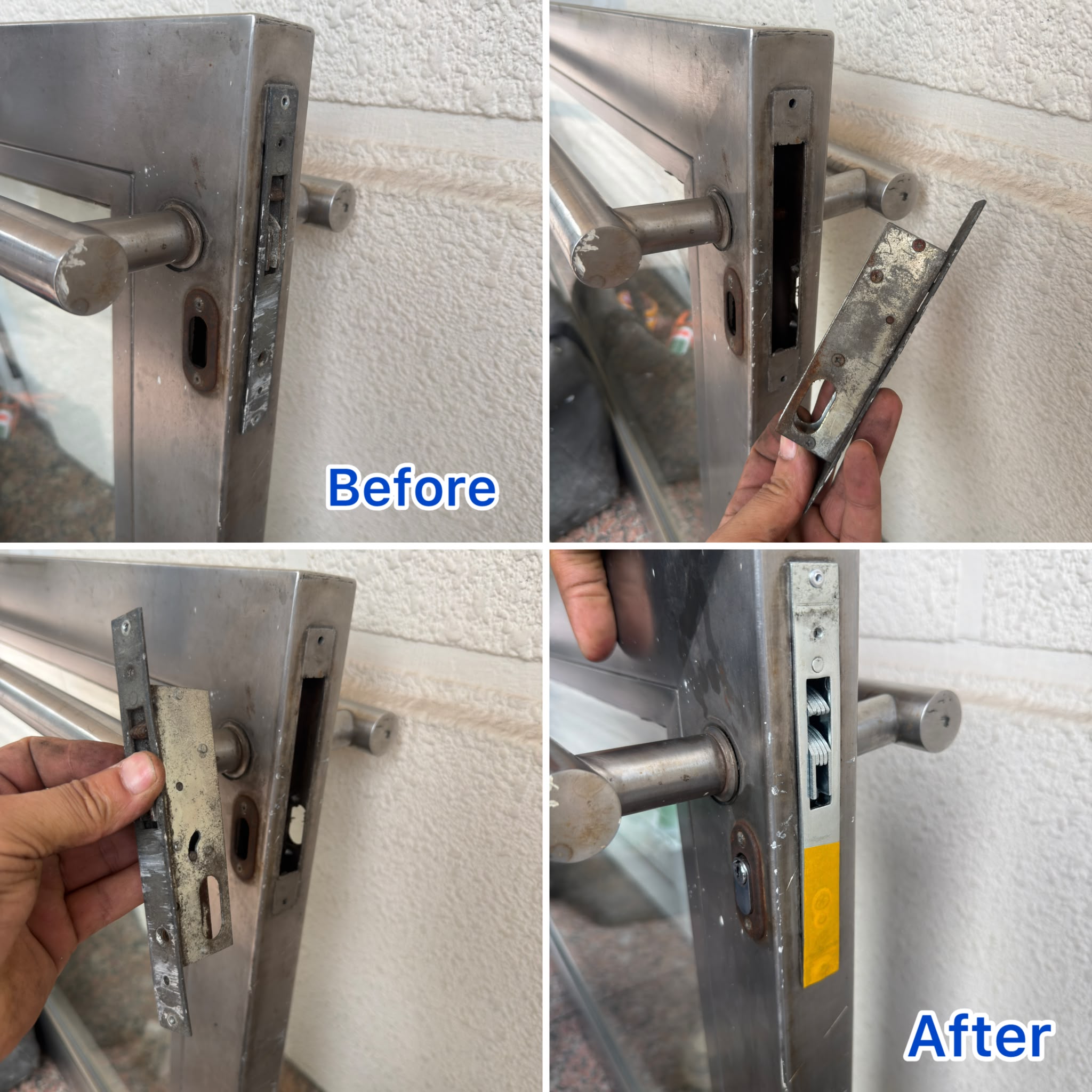 Glass Door Mortise Lock Replacement in Singapore